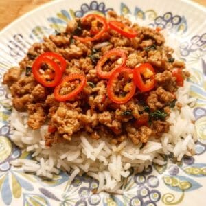 Kyckling med thaibasilika