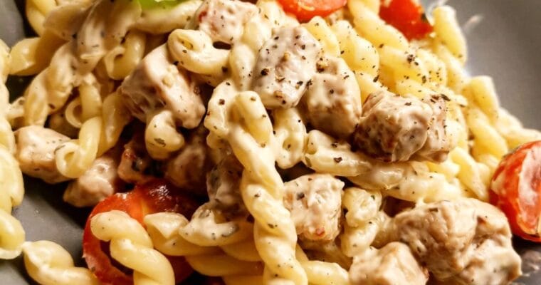 Krämig Pasta med Fläskfilé – Snabbt och Enkelt Recept