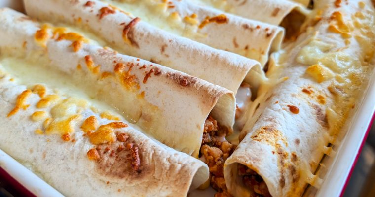 Enkel Kycklingfärs Enchiladas – Snabbt & Lättlagat Recept