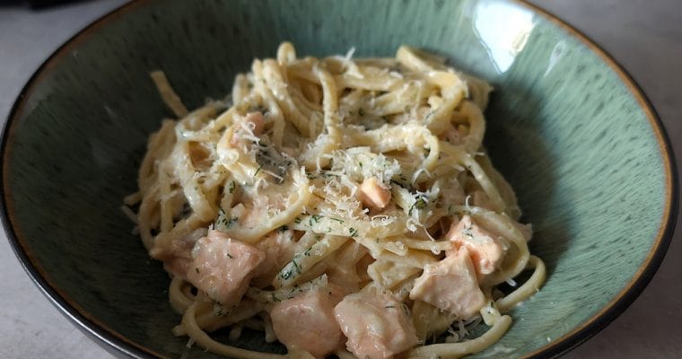 Krämig laxpasta med citron och dill – enkel vardagslyx